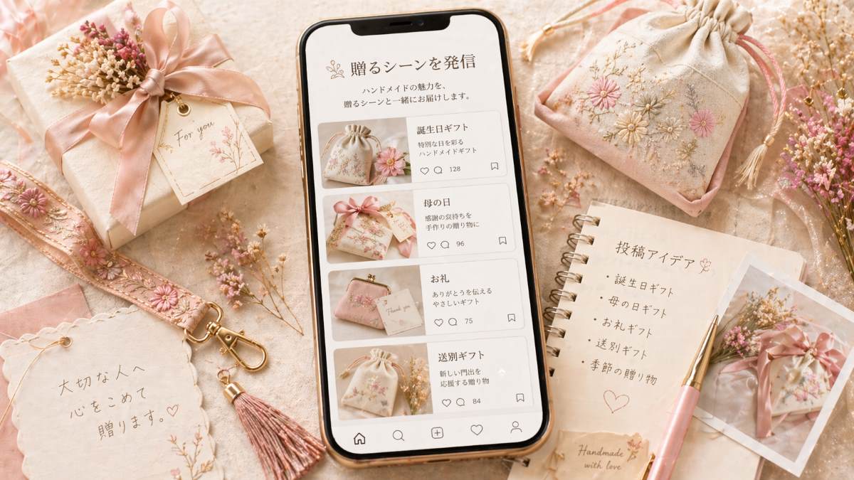 SNSで「贈るシーン」を発信する