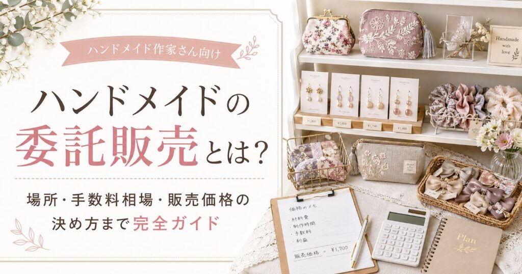 ハンドメイドの委託販売とは？